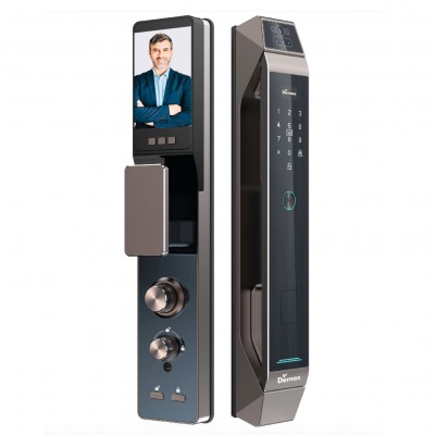 Khóa nhận diện khuôn mặt Demax FACE - ID SL968 CNC BROWN