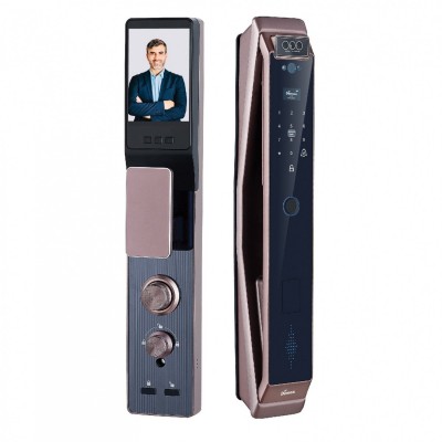 Khóa nhận diện khuôn mặt Demax FACE - ID SL966 CNC BROWN